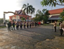 Polsek Pangkalan Kuras Gelar Apel Gabungan Jelang Pengamanan Natal 2025