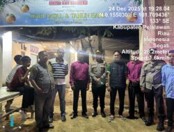 Kapolsek Langgam Tinjau Kesiapan Pengamanan Ibadah Malam Natal 2025