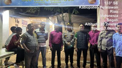 Kapolsek Langgam Tinjau Kesiapan Pengamanan Ibadah Malam Natal 2025