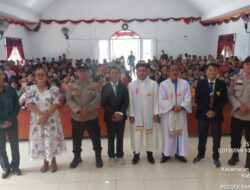 Pengamanan Natal 2025, Polisi Siaga di Sejumlah Gereja Pangkalan Lesung
