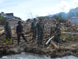 Pangkogabwilhan I Letnan Jenderal TNI Kunto Arief Wibowo Tinjau Jembatan desa Nosar Dan Desa Kala Segi