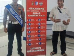 Berikan Kemudahan kepada Masyarakat, Polres Karangasem Ajak Masyarakat Manfaatkan Layanan SIM Online SINAR
