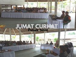 Kapolsek Selat Gelar Giat Jum’at Curhat, Sambangi Masyarakat Duda Utara