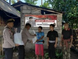 Kasat Binmas Mewakili Kapolres Karangasem dalam Giat Jum’at Curhat, Bersama Warga Banjar Pasiatin, Desa Seraya Barat