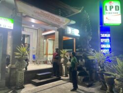 Polsek Bebandem Tingkatkan Keamanan Melalui Giat “Blue Light Patrol” Malam Hari