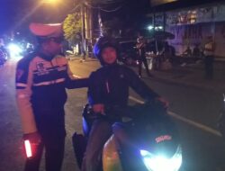 Cegah dan Antisipasi Aksi Balap Liar, Sat Lantas Polres Karangasem Gelar Patroli pada Malam Minggu