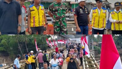 Pembangunan Jembatan Bayley Krung Tingkem Kuta Blang Kabupaten Bireuen, Rampung Dikerjakan