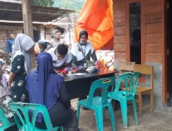 Koramil 05/Linge Dampingi Tim Kesehatan Dari Kementerian Pertahanan