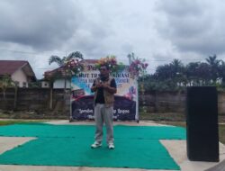 Rayakan Ulang Tahun Desa, Kapolsek Kerumutan Tekankan Pendidikan Karakter dan Keamanan Anak