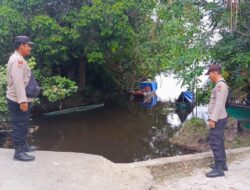 Debit Sungai Normal, Polsek Teluk Meranti Pantau Potensi Banjir