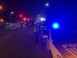 Cegah dan Antisipasi Aksi Balap Liar Sat Lantas Polres Karangasem Gelar Patroli pada Malam Hari