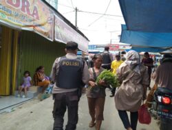 Polsek Ukui Tingkatkan Patroli Pasar, Jaga Rasa Aman Warga