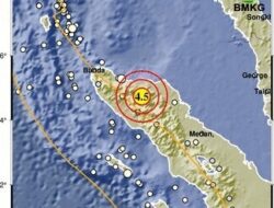 Gempa Magnitudo 4,5 Guncang Bener Meriah, Terjadi pada Kedalaman Dangkal