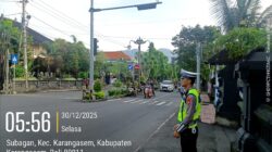 Pastikan Kelancaran Lalu Lintas Personil Lantas, Lakukan Gatur Lalin di Ktl 2