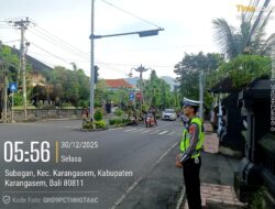 Pastikan Kelancaran Lalu Lintas Personil Lantas, Lakukan Gatur Lalin di Ktl 2