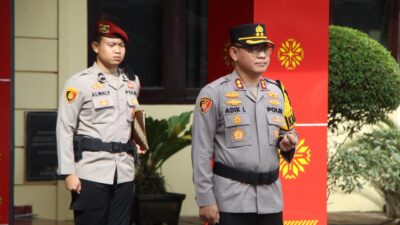 Kapolres Oku Timur Pimpin Sertijab