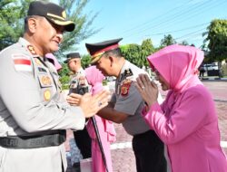 Pesan Kapolres Aceh Timur Kepada 66 Angotanya Yang Naik Pangkat