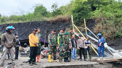 Dandim 0106/Aceh Tengah Tinjau Jembatan Gantung Yang Akan Di Bangun.