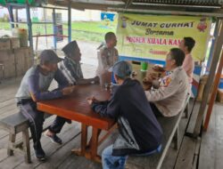 Warga Kuala Kampar Diskusikan Banjir dan Kenakalan Remaja di Jum’at Curhat Polsek