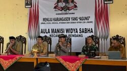 Perkuat Sinergitas Kapolsek Rendang bersama Forkompimcam, Melaksanakan Dialogis Kamtibmas