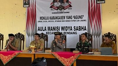 Perkuat Sinergitas Kapolsek Rendang bersama Forkompimcam, Melaksanakan Dialogis Kamtibmas