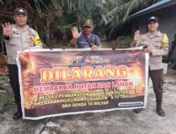 Antisipasi Karhutla, Polisi Ajak Warga Kuala Kampar Jaga Lahannya