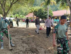 Kodim 0106/Aceh Tengah Turunkan Langsung Personel Bersihkan SMPN 13 Dan SMPN 22