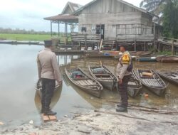 Situasi Banjir Terkini Aman, Polsek Pangkalan Kuras Pantau Sungai Nilo