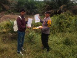 Patroli Gabungan TNI-Polri di Bunut Cegah Karhutla, Sosialisasi Maklumat Kapolda Riau