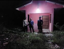 Polsek Bunut Cek Pos Kamling, Pastikan Harkamtibmas Aman dan Kondusif