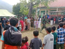 Anggota Koramil 05/Linge Pulihkan Trauma Anak Anak Di Kemukiman Jamat