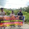 Polsek Teluk Meranti Sosialisasikan Maklumat Kapolda Riau untuk Cegah Karhutla