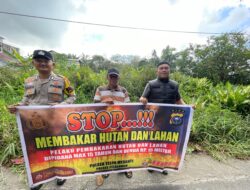 Polsek Teluk Meranti Sosialisasikan Maklumat Kapolda Riau untuk Cegah Karhutla