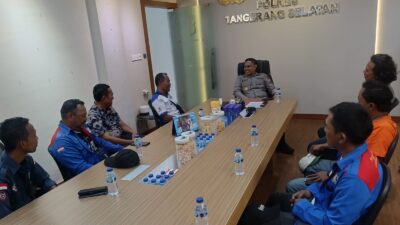 Kapolres Tangsel Terima Kunjungan Silaturahmi Elemen Serikat Buruh