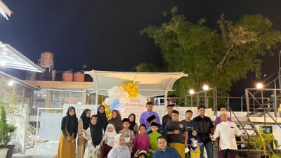 Syukuran 30 Tahun Indah Kesuma Noer, Wadirut PT Green Palma Riau Jaya, Berbagi Bersama Puluhan Anak Yatim