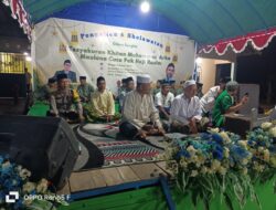 Polsek Kerumutan Pastikan Keamanan Pengajian dan Sholawatan di Desa Beringin Makmur