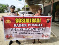 Cegah Praktik Pungutan Liar, Polsek Langgam Sosialisasikan Saber Pungli