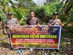 Polsek Teluk Meranti Sosialisasikan Maklumat Kapolda Riau untuk Cegah Karhutla