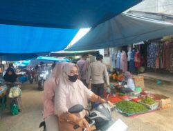 Polsek Ukui Patroli Pasar, Wujudkan Rasa Aman bagi Warga