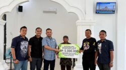 Direktur PT Green Palma Riau Jaya, Pebriyan Winaldi, Salurkan Bantuan Pembangunan Masjid Nurul Ikhlas di Kampa