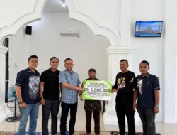 Direktur PT Green Palma Riau Jaya, Pebriyan Winaldi, Salurkan Bantuan Pembangunan Masjid Nurul Ikhlas di Kampa