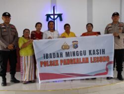 Lewat Minggu Kasih, Polsek Pangkalan Lesung Ajak Jemaat Jaga Kamtibmas