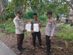 Cegah Karhutla, Polsek Kuala Kampar Sebar Maklumat Kapolda ke Warga