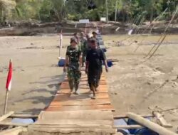 Masyarakat Reje Payung Bangga Kehadiran TNI, Jembatan Apung Telah Rampung 100,%