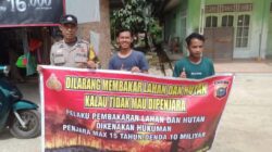 Sosialisasikan Larangan Membakar Hutan dan Lahan di Desa Segati Pelalawan