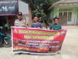 Sosialisasikan Larangan Membakar Hutan dan Lahan di Desa Segati Pelalawan