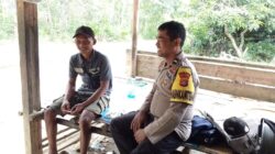 Bhabinkamtibmas Polsek Bunut Sambangi Warga, Ingatkan Larangan Membakar Lahan dan Bijak Bermedsos