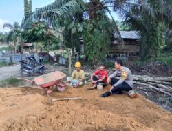 Bhabinkamtibmas Polsek Bunut Ajak Warga Rawang Empat Jaga Kamtibmas dan Tangkal Hoaks