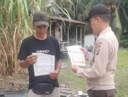 Cegah Karhutla Sejak Dini, Polsek Kuala Kampar Turun ke Masyarakat