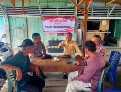 Polsek Pangkalan Kuras Gelar Jum’at Curhat, Warga Sorek Satu Sampaikan Keluhan Kenakalan Remaja